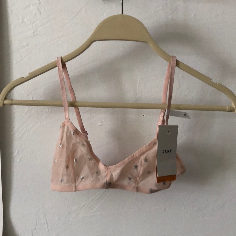 Pink Mesh Star Bralette